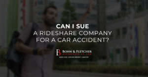 Can I Sue a Rideshare Company for a Car Accident?